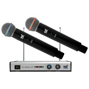 Microfone Sem Fio TSI MS420 Duplo de Mão Modulação FM -| C025260